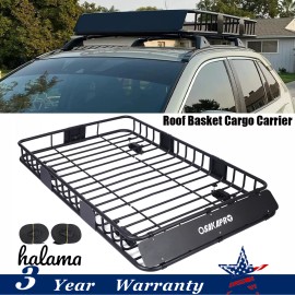 64" x 39" x 6" For Chevy Rooftop Cargo Carrier Basket Roof Rack Luggage Holder