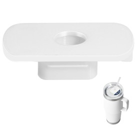 MOTAIN Straw Lid Attachment Compatible With Yeti Tumber Magslider/Stronghold Lid,Straw Cover Accessories For 20/30 Oz Tumber(White)