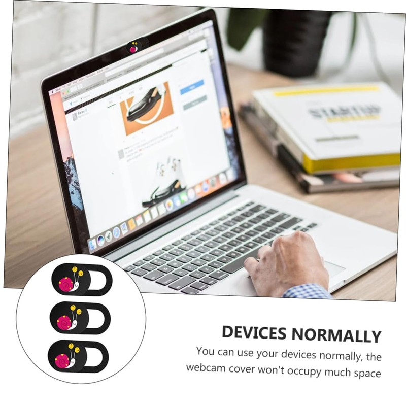 TEHAUX 3pcs Ultra-Thin Laptop Camera Cover Sticker Webcam Cover for