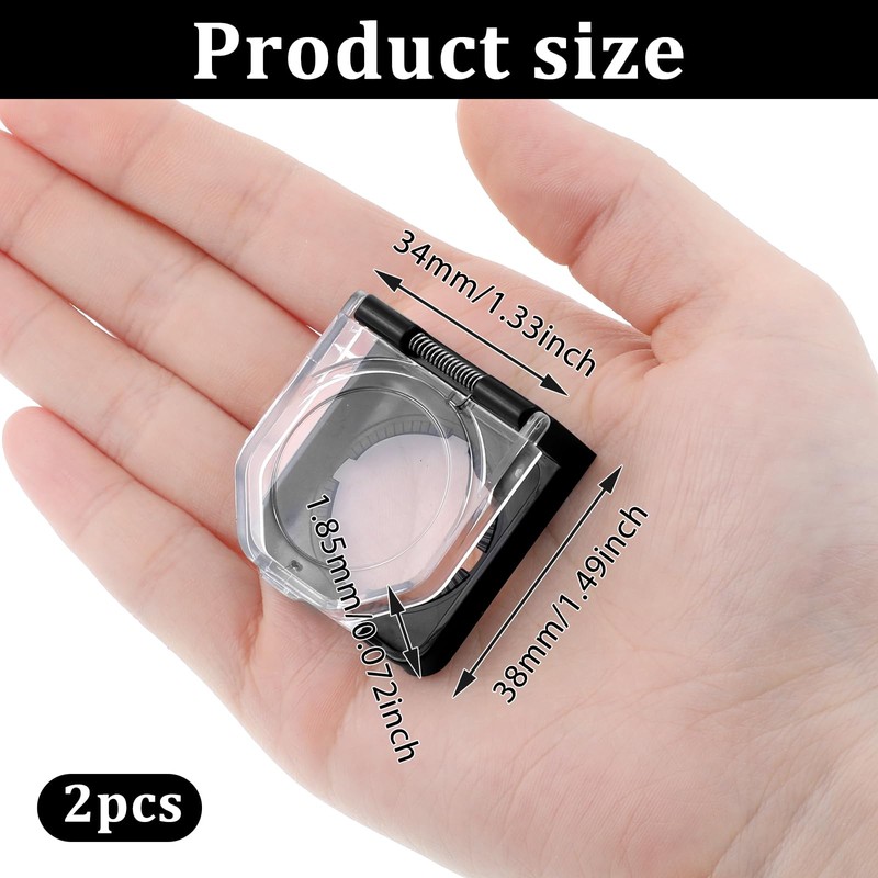 2 Pcs Power Push Button Switch Covers, Waterproof Dustproof Computer