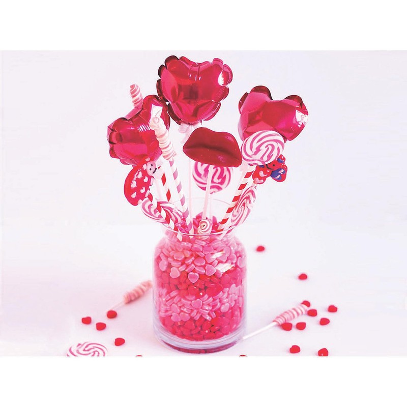 Hot Pink Swirl Lollipop Sucker - Bulk Individually Wrapped Pops