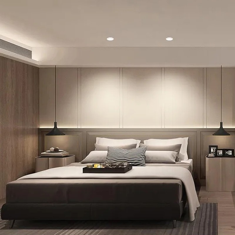 LED Downlight Aluminum Adjustable Angle Dustproof Ceiling Embedded Spotlight for