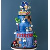 Decoración para tartas de cumpleaños de Sonic Gamer
