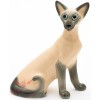 handmade Handcrafted porcelain figurine of the Siamese Cat Kitty Kitten