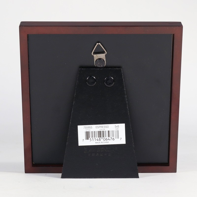 Lawrence Frames Espresso Wood Picture Frame, 5 by 5-Inch