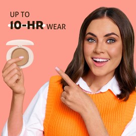 UCANBE Oil Control Pressed Face Powder,Matte Smooth Flawless Setting Powder Makeup,Waterproof Long Lasting Finishing Powder (Natural)