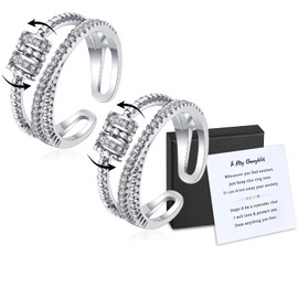 choice of all Daughter Gifts from Mom To My Daughter Fidget Ring Anxiety Jewelry Gifts for Daughters Teen Girl Christmas Gifts 2023