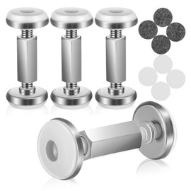 TOYMYTOY Furniture Fall Prevention Tension Rod, Alloy Material, Set of 4, Earthquakeproof, Tension Rod, Short, Adjustable Mounting Height 2.2 - 4.7 inches (5.6 - 12.0 cm), Earthquake Prevention, Super
