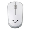 Elecom M-IR07DRWH Wireless Mouse, Includes Receiver, M Size, 3 Buttons,