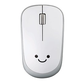Elecom M-IR07DRWH Wireless Mouse, Includes Receiver, M Size, 3 Buttons, Infrared Sensor, Power Saving, White