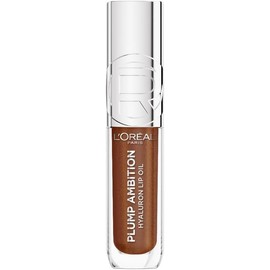 L'Oréal Paris Plump Ambition Lip Oil, Brillo Labial Efecto Voluminizador con Ácido Hialurónico, Hidratación Intensa para tus Labios, Tono La Nuit Spar