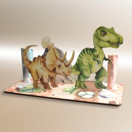 Dino - Dinos 3D-Holzkarte | Geldgeschenke, Dino Geschenk, Dino Geburtstag Deko, Dino Geburtstagskarte, Dinosaurier, Dino Party, Dino Geburtstag Deko, T-Rex, Glückwunschkarte Zum Kindergeburtstag