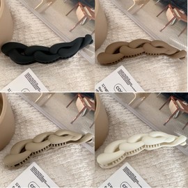 4 Pieces Banana Hair Clips Ponytail Hair Clips Banana Hair Clips Vintage Hair Clips Chunky Hair Women and Girls Vintage Banana Hair Clips Ponytail Clips