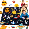 Tucimibo Outer Space Felt Story Board Set 34Pcs, Flannel Storytelling