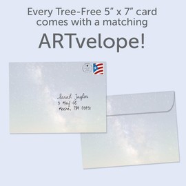 Tree-Free Greetings - Sympathy Card - Artful Designs - 1 Card + Matching Envelope - Made in USA - 100% Recycled Paper - 5"x7" - Glowing Path (GO69246)