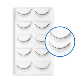 25 Pairs Practice Lashes for Eyelash Extensions Supplies Self-adhesive Practice Lashes Strip for Training Lash Extensions Beginner by WENDY LASHES