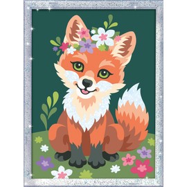 Ravensburger - Painting by Numbers 23765 - Floral Fox - Children from 9 Years