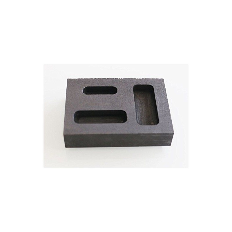 OTOOLWORLD Graphite Ingot Mold 1/4 1/2 1 Ounce Gold Melting