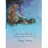 Leanin’ Tree Josephine Wall Mermaid Pool HB Glitter Greeting Card