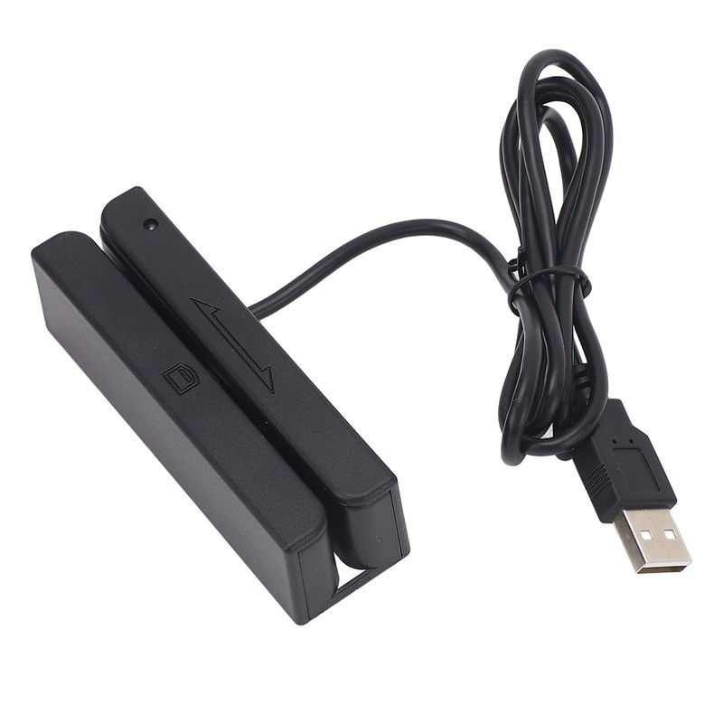 3 Track Magnetic Stripe Card Reader Bidirectional Manual USB Card