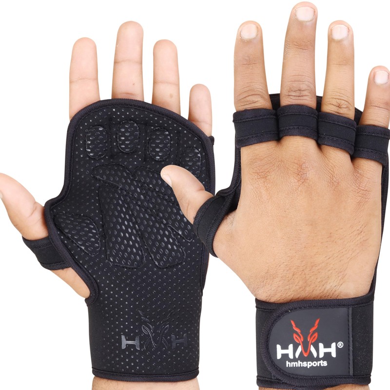 HMH Sports Gym Gloves - Weight Lifting Gloves with Adjustable