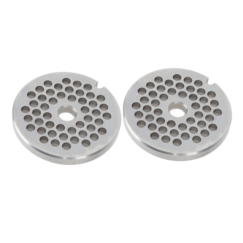 2pcs Meat Grinder Plate Professional Replaceable Efficient Safe Stainless Steel