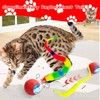 JinRui-T 2 PCS Active Rolling Ball with Tail for Dogs,Interactive