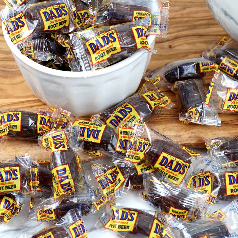 Dad's Root Beer Barrels Hard Candy, 2lb Bulk Bag (Approximately