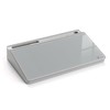 TOWON Small Compact Glass Desktop Whiteboard with Storage – 12
