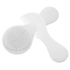 Hohopeti 2pcs Baby Hair Brush Soft Bristles Cradle Cap Hair Comb Baby Hair Brush and Comb Set Massage Baby Hair Brush for Newborns Toddler