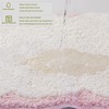Urtlmaji Scalloped Bathroom Runner Rug Long Pink Bath Mat for