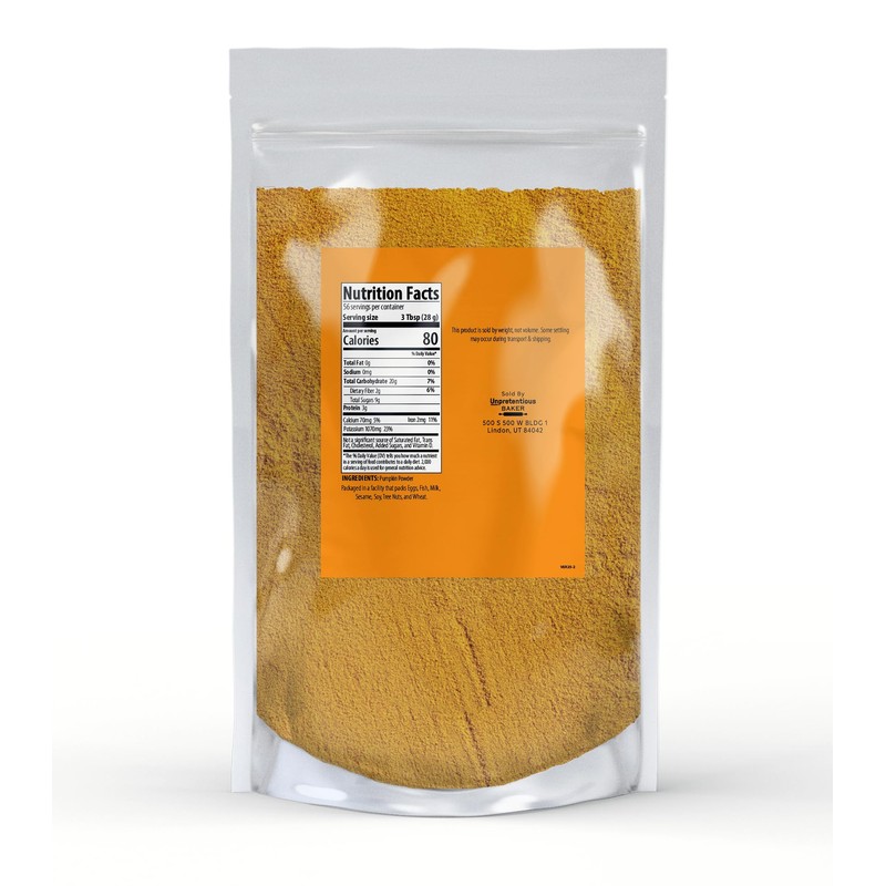 Unpretentious Pumpkin Powder, 3.5 lb, Baking & Food Additive, Superfood,
