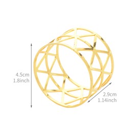 Gold Napkin Rings Set, Christmas Napkin Rings, Napkin Rings Christmas (12 PCS Gold)