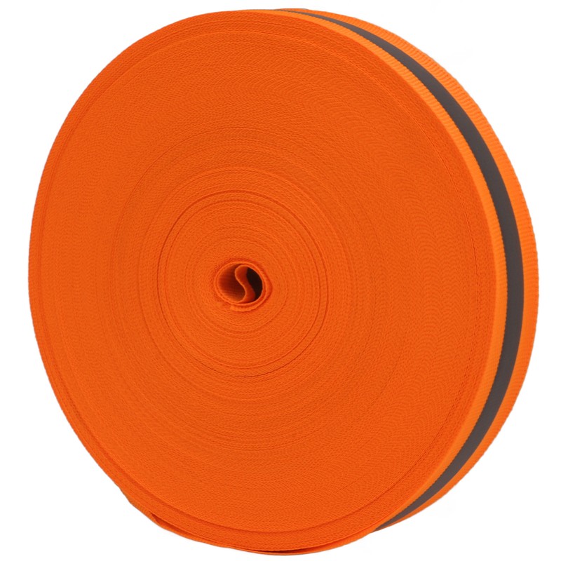 Reflective Ribbon Soft Durable Flexible Fluorescent Ribbon for Improving Night