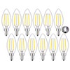 CRLight LED Candelabra Bulb 5000K Daylight White, 25W Equivalent 250