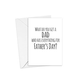 Pregnancy Announcement Card for Dad, on Father's Day, Grandpa Baby Reveal Card from Son or Daughter What Do You Get A Dad Who Has Everything For Father's Day (Dad Father's Day)