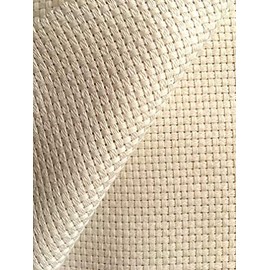 Natural Cream Monks Cloth 7 Count Even Weave Fabric 50 x 70cm from Zweigart for Stitching and Punch Needle