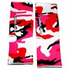 BAY Sports Camouflage 2 x Elastic Foot Wraps (Pink, Black,