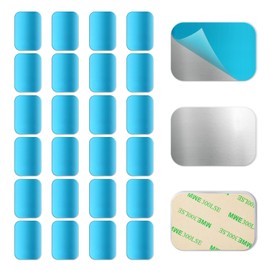 Gfdoso 24 Pcs Under Cabinet Light Magnetic Strip, Replacement Magnetic Strips with Adhesive Backing for Cabinet Lights - Iron Sheet for Cabinet Lighting