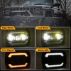 5x7 7x6 Headlights H6054 Headlights with Yellow Turn Signal White