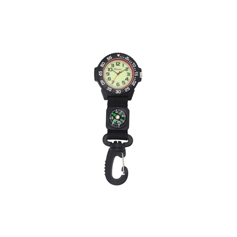 Ravel - Nylon Snap On Watch with Compass and Glow
