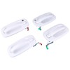 Slakerbe 4Pcs Exterior Door Handles Front Rear Left Right Driver