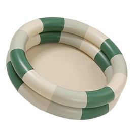 VGEBY Inflatable Pool, Inflatable Kiddie Pool Cute Water Play Pool Thickened Folding Round Blow Up Pool Family Inflatable Summer Pool for Indoor or Outdoor Swimming and Water, Green Stripe