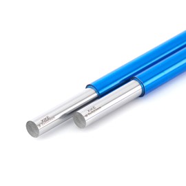 XiKe 2PCS 8mm x 800mm Case Hardened Chrome Plated Linear Motion Rods Shaft Guide Rail for 3D Printer, CNC Machine, DIY Projects - Metric h8 Tolerance Steel Linear Rail Rods