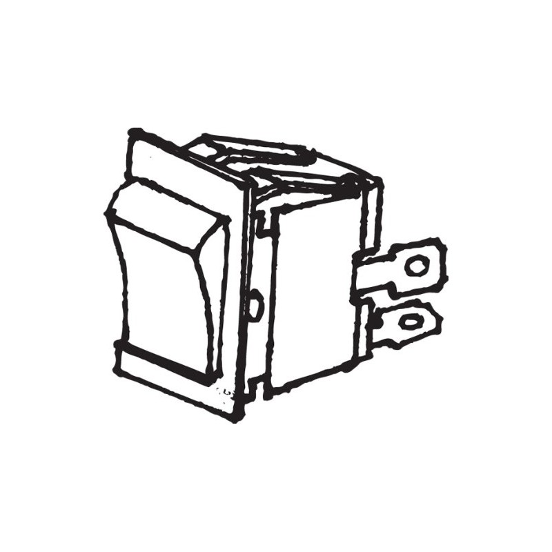 Gardner Bender GSW-45 Heavy-Duty Electrical Rocker Switch, SPST, ON-OFF, 20
