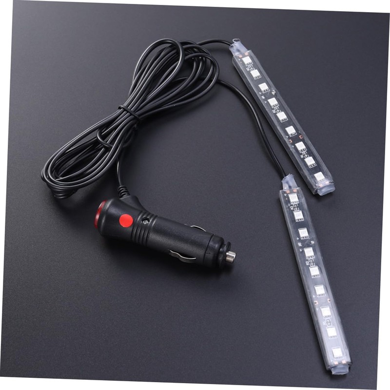 Zerodeko 2pcs Car Footwell Led Strips Single Mood Lighting for