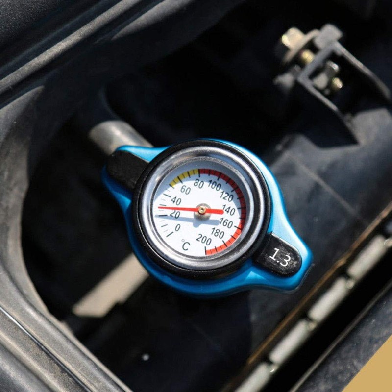 MUTEKI Radiator Cap with Water Thermometer Water Pressure Rating Dress