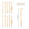 Bakiauli Pack of 10 Bone Ballpoint Pens, Creative Novelty Skull