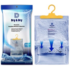 Dry & Dry 10 Pack[14 OZ] Premium Moisture Absorbers for Home, Basement & Bedroom - Small Dehumidifiers