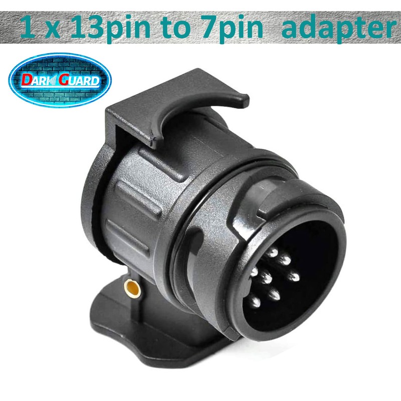 DARKGUARD 13pin To 7pin Towing Adaptor,Trailer Converter Adapter for Car